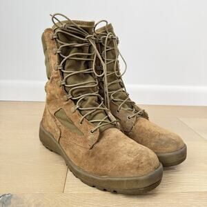 Belleville USMC Hot Weather Combat Boots Mens 9 R Suede Canvas Lace Up Utility